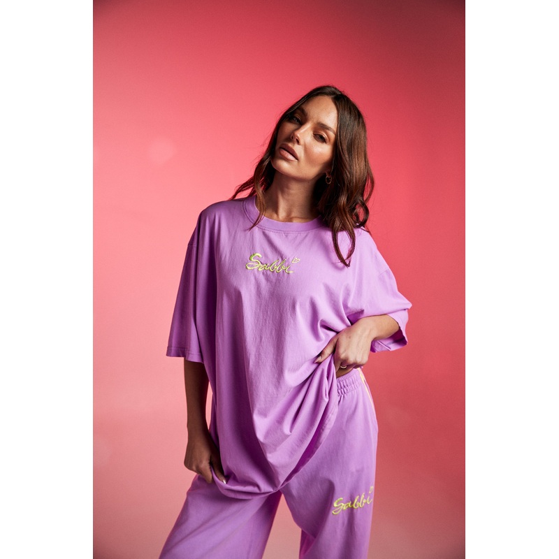THE VERY OVERSIZED STANDOUT TEE – FLURO VIOLET XXS