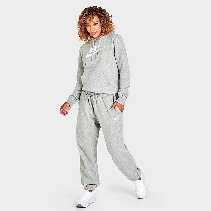 Women’s Sportswear Club Fleece Mid-Rise Oversized Sweatpants DARK GREY HEATHER XS