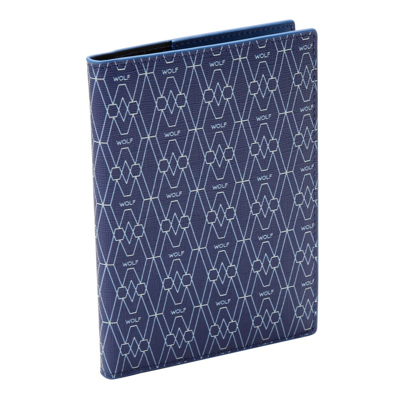 Wolf Signature Passport Sleeve Blue Blue