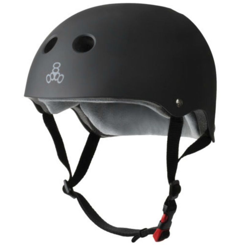 Triple 8 The Certified Sweatsaver Helmet – Black Rubber XS/S