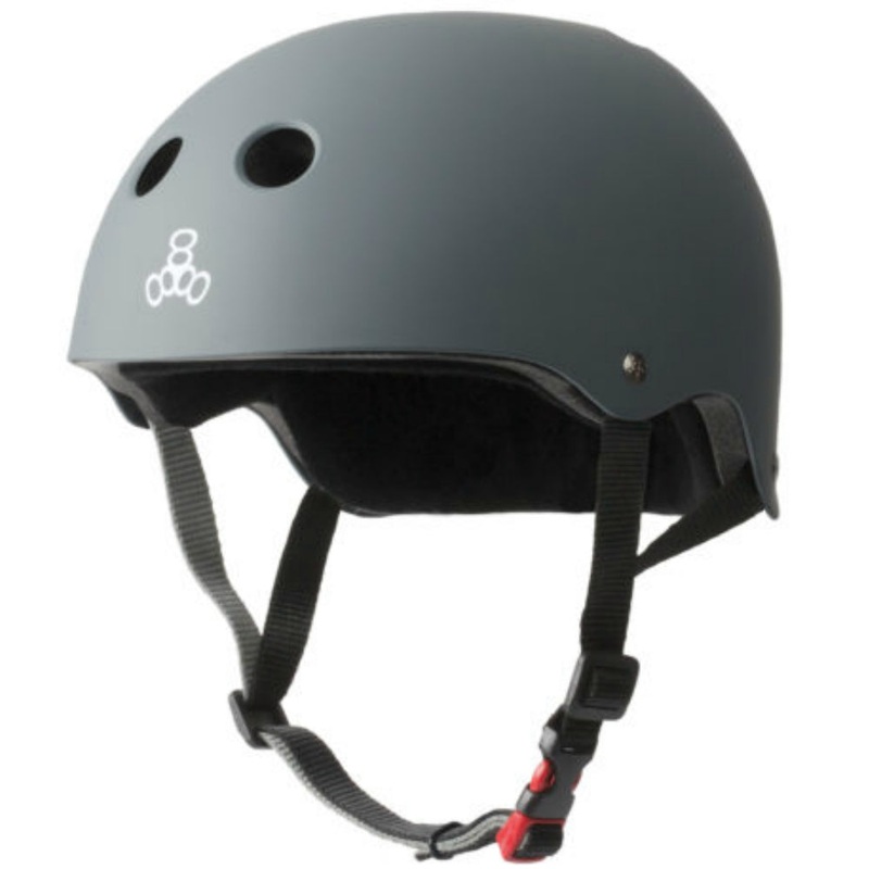 Triple 8 The Certified Sweatsaver Helmet – Carbon Rubber XS/S