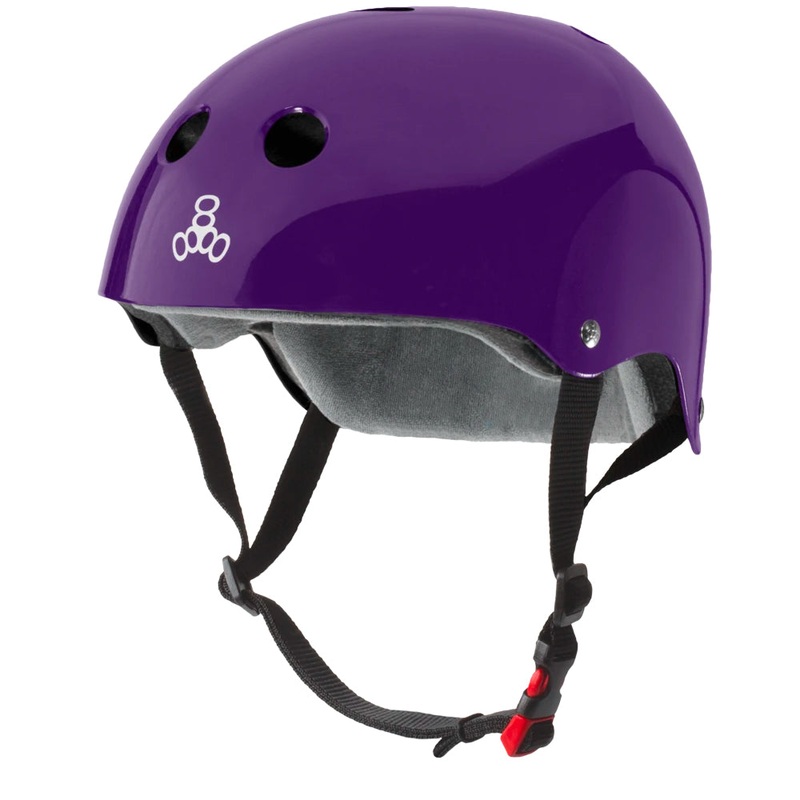 Triple 8 The Certified Sweatsaver Helmet – Purple Gloss XS/S
