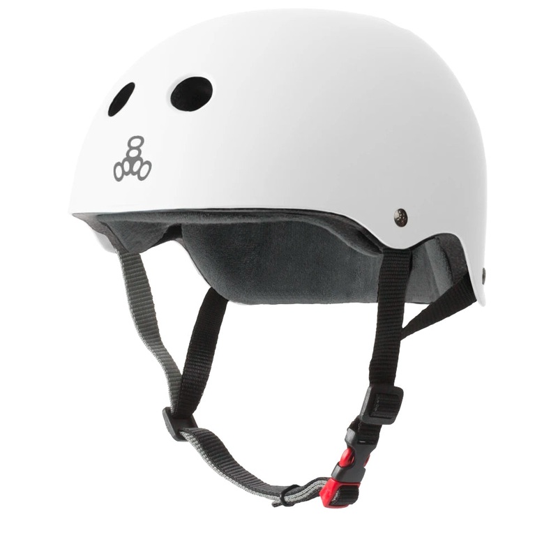 Triple 8 The Certified Sweatsaver Helmet – White Rubber XS/S
