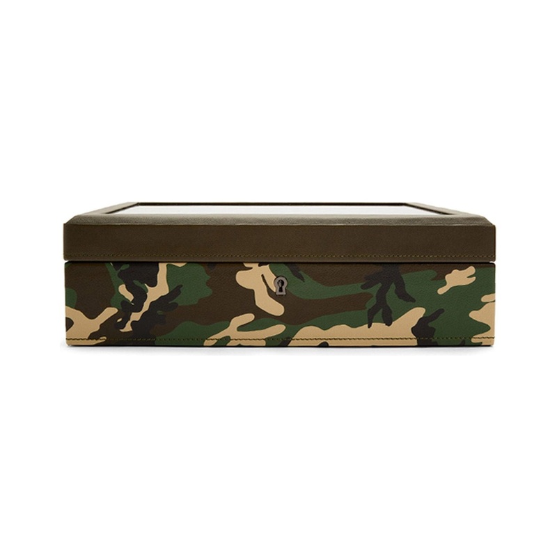 Wolf Elements 10 Piece Watch Box Camo Brown