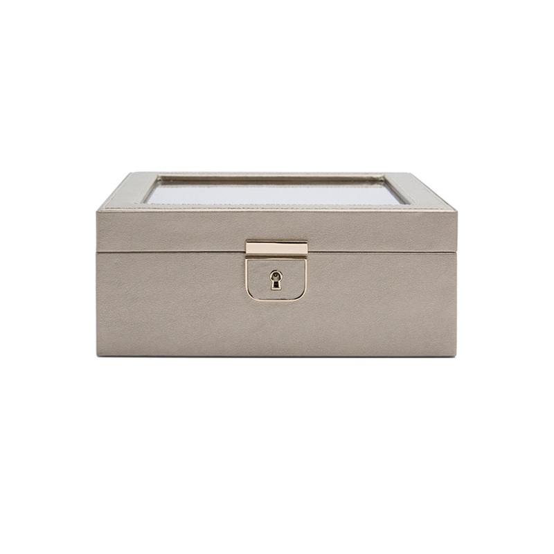 Wolf Palermo 6 Piece Watch Box Pewter