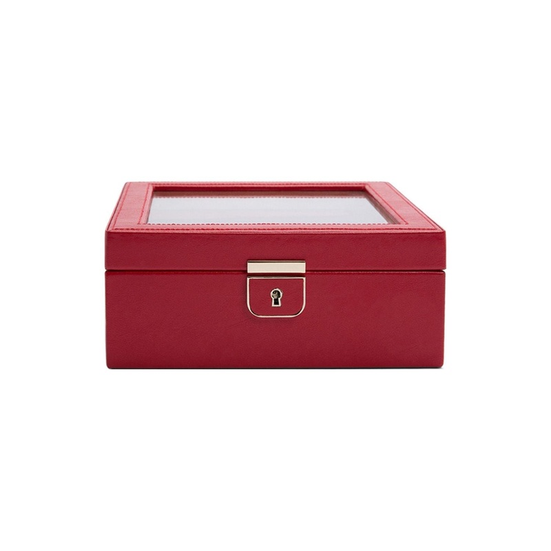 Wolf Palermo 6 Piece Watch Box Red