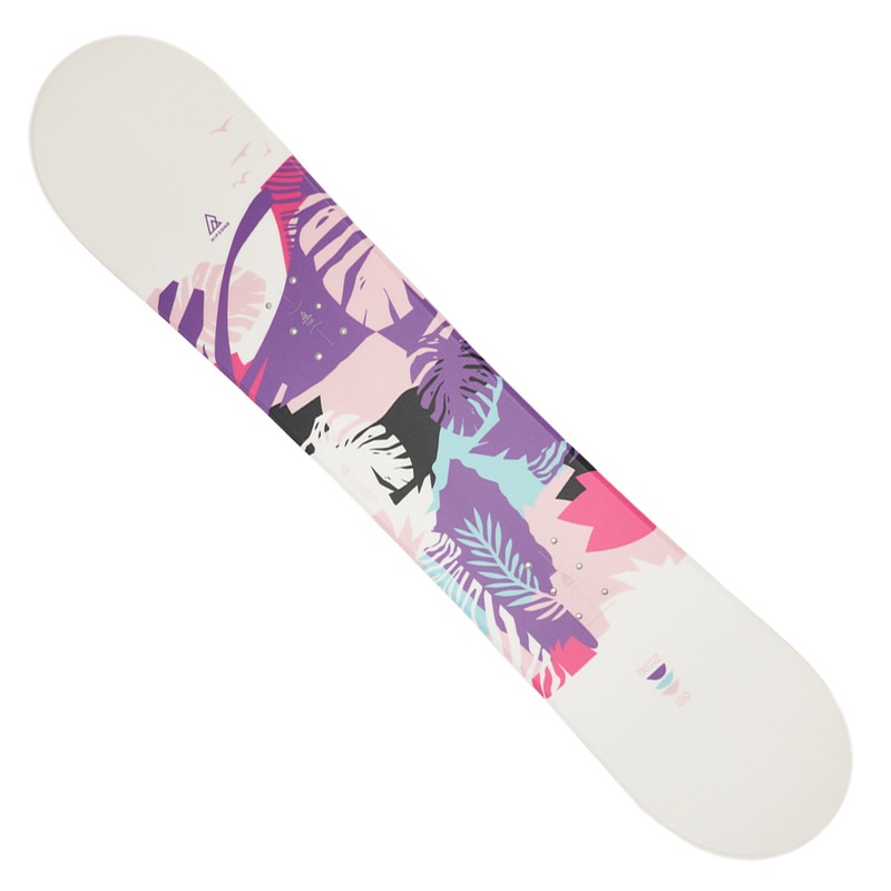 Junior Dazy Snowboard WHITE/PINK/PURPLE 130