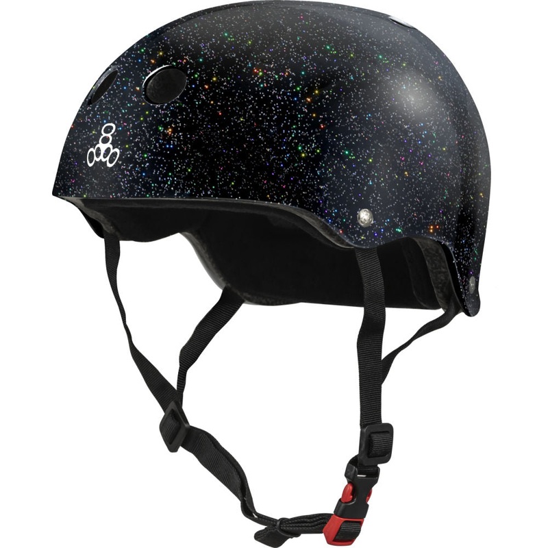 Triple 8 THE Certified Helmet Sweat Saver – Black Glitter XS/S