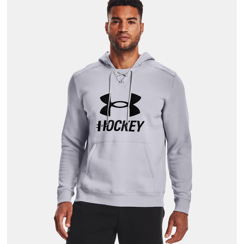 Men’s Hockey Logo Hoodie MOD GRAY/MOD GRAY FULL HEATHER S