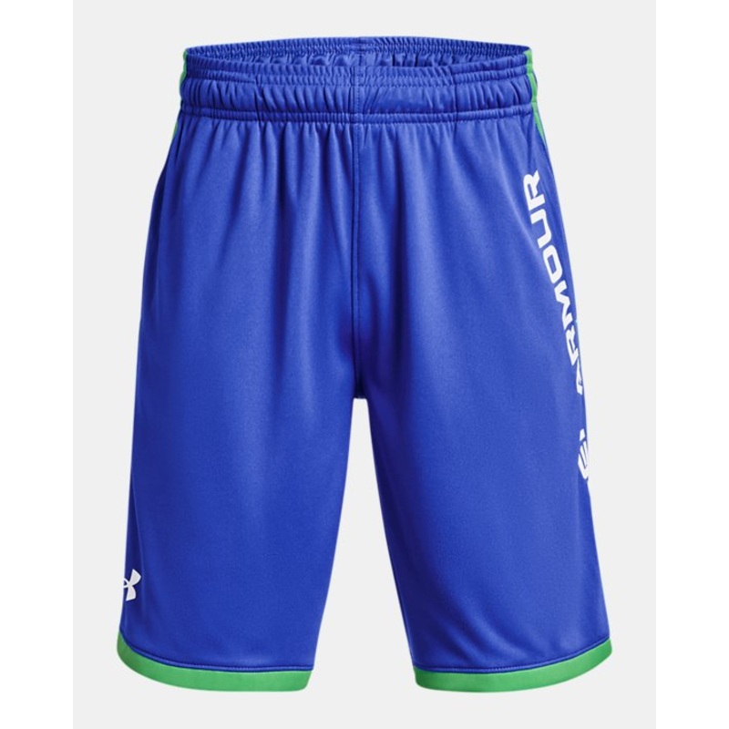 Boy’s Stunt 3.0 Printed Shorts VERSA BLUE/EXTREME GREEN XS