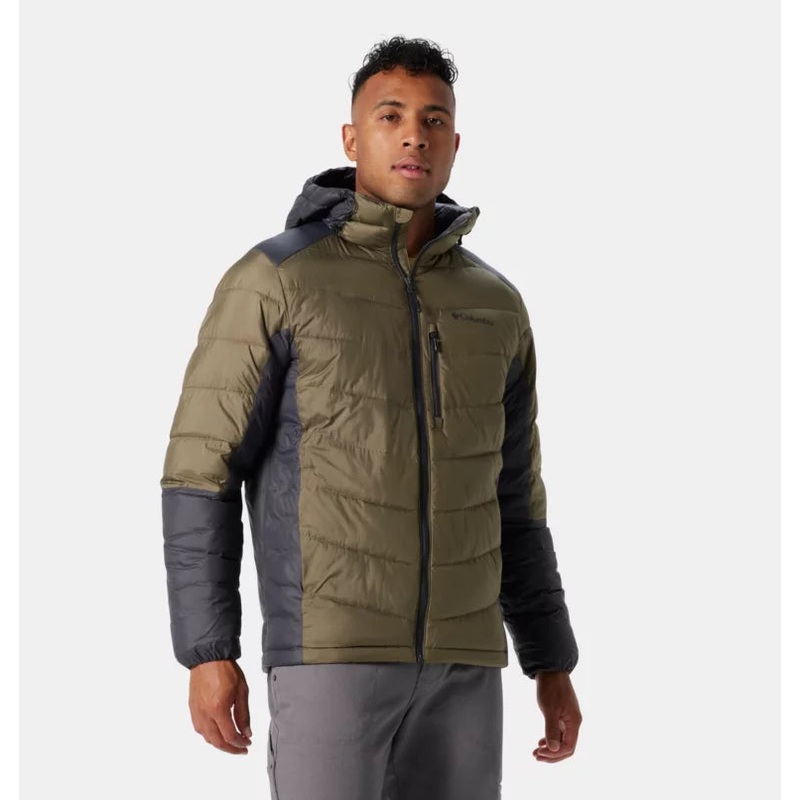 Men’s Labyrinth Loop Omni-Heat Infinity Insulated Hooded Jacket STONE GREEN S