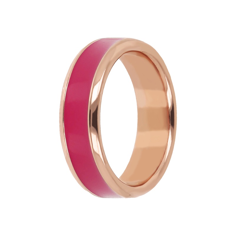Bronzallure Miss Fuchsia Enamel Ring 12