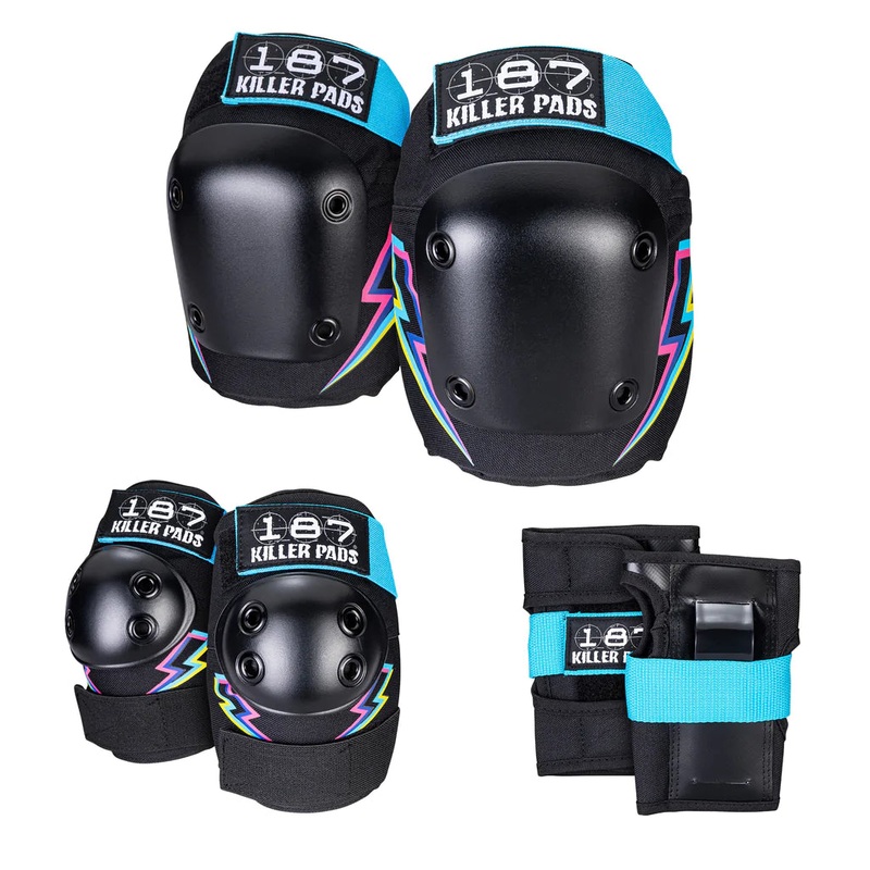 187 Six Pack Adult Protective Gear – Electric Bolt XS