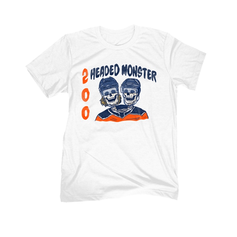 2 HEADED MONSTER EDM TEE WHITE S