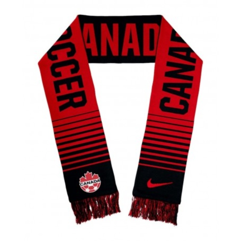 Canada Soccer CSA Jacquard Scarf RED/BLACK