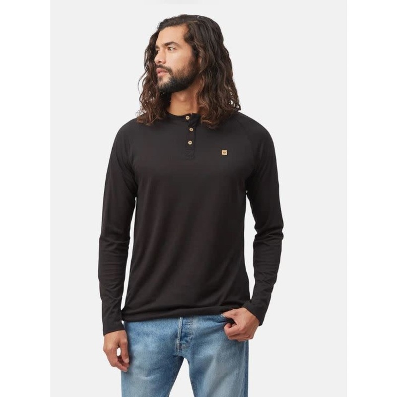 Men’s TreeBlend Classic Henley Longsleeve METEORITE BLACK S