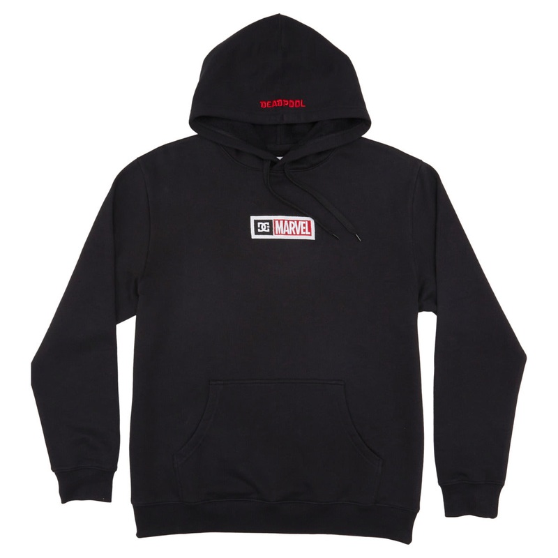 MEN’S MARVEL DEADPOOL X DC PULLOVER HOODIE BLACK S