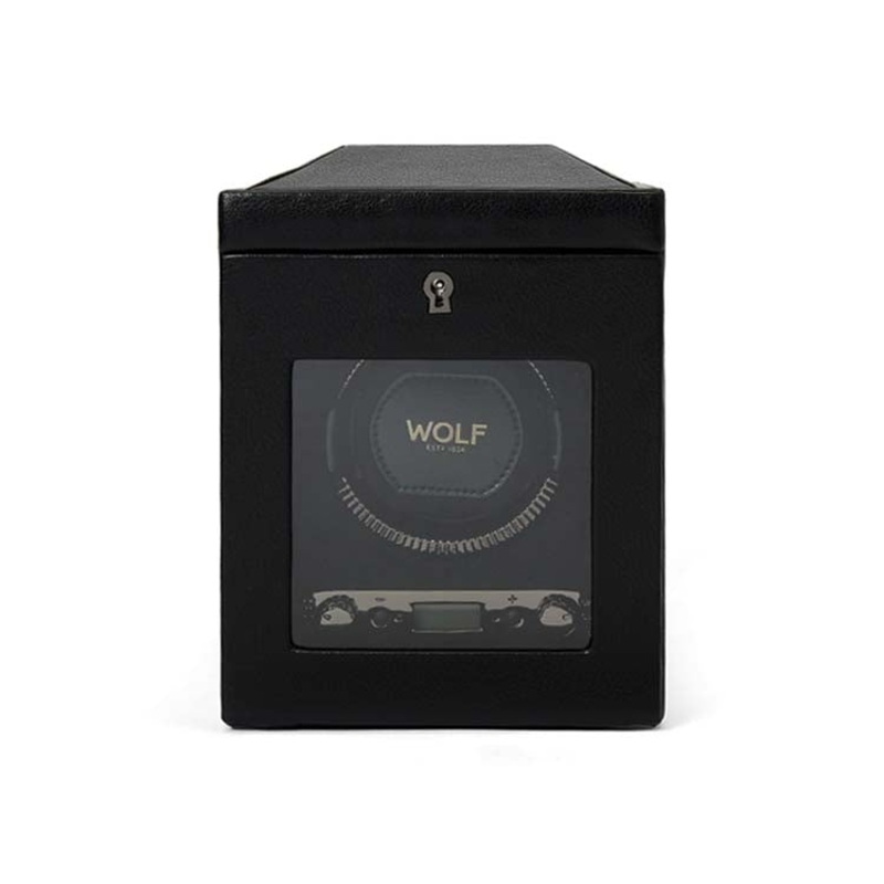 Wolf British Racing Single Watch Winder Black