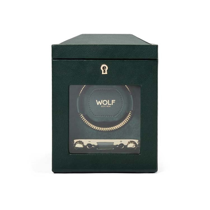 Wolf British Racing Single Watch Winder Green