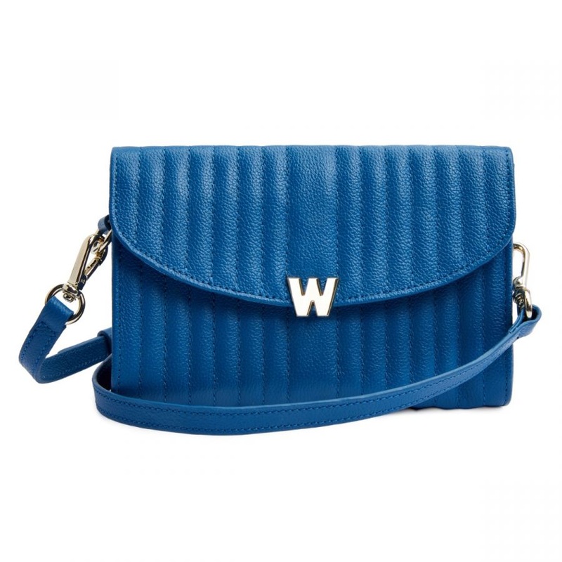 Wolf Mimi Crossbody Bag with Wristlet Blue Blue