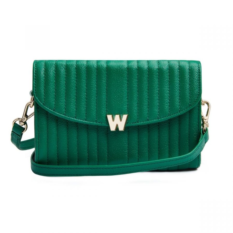 Wolf Mimi Crossbody Bag with Wristlet Green Green
