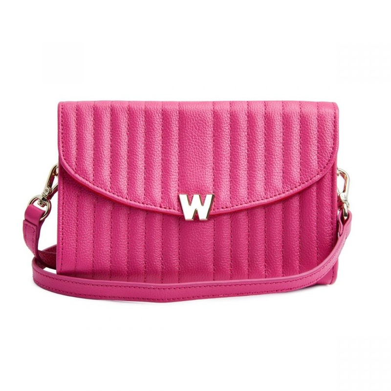 Wolf Mimi Crossbody Bag with Wristlet Pink Pink