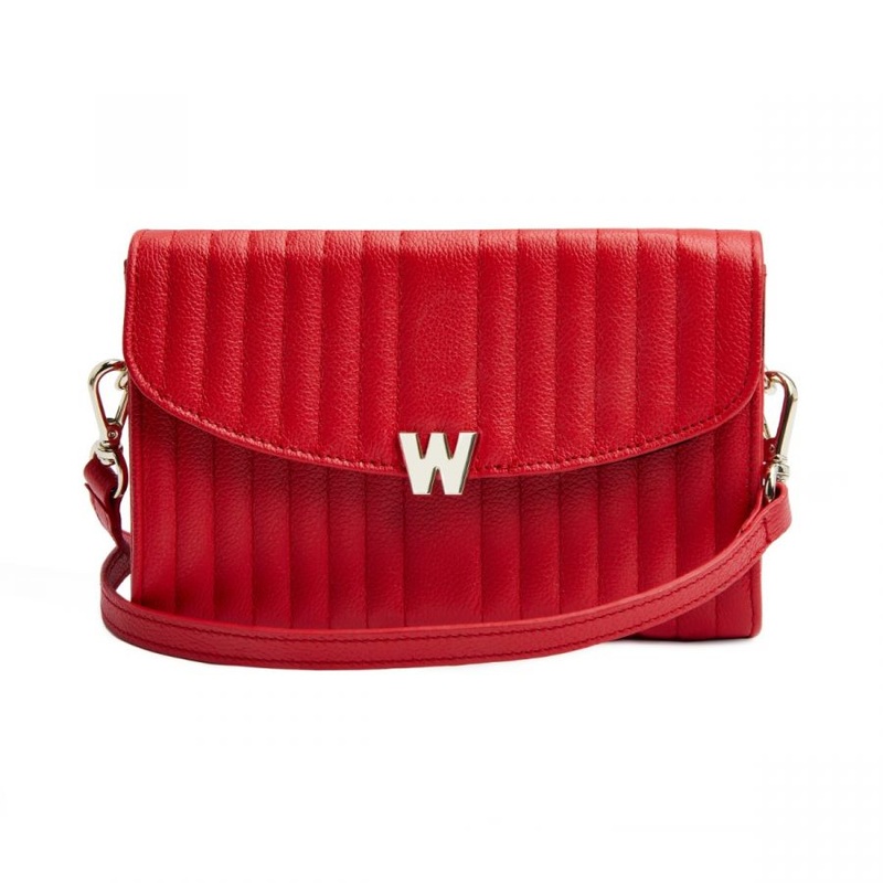 Wolf Mimi Crossbody Bag with Wristlet Red Red