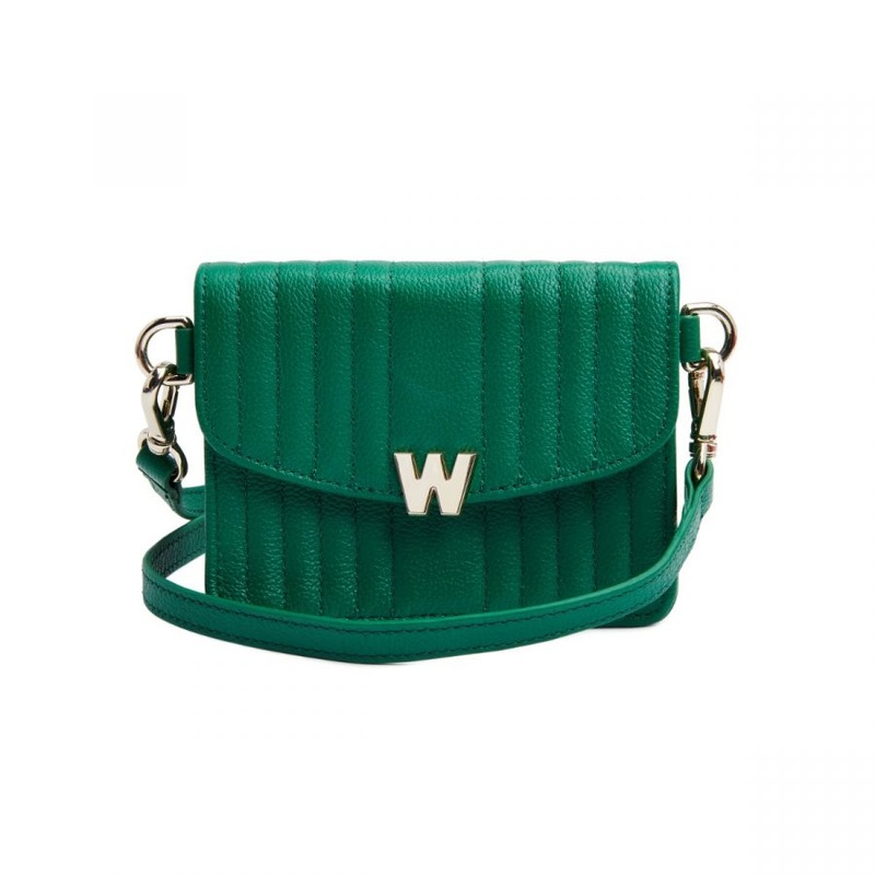 Wolf Mimi Mini Bag with Wristlet & Lanyard Green Green