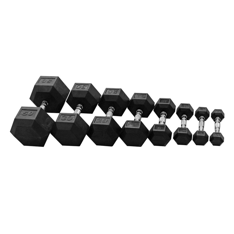 Rubber Hex Dumbbell 3 lb