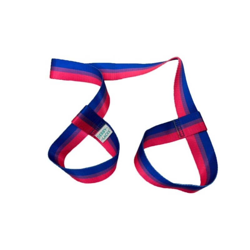 Derby Laces Skate Leash 54 inch (137 cm) Bi Stripe