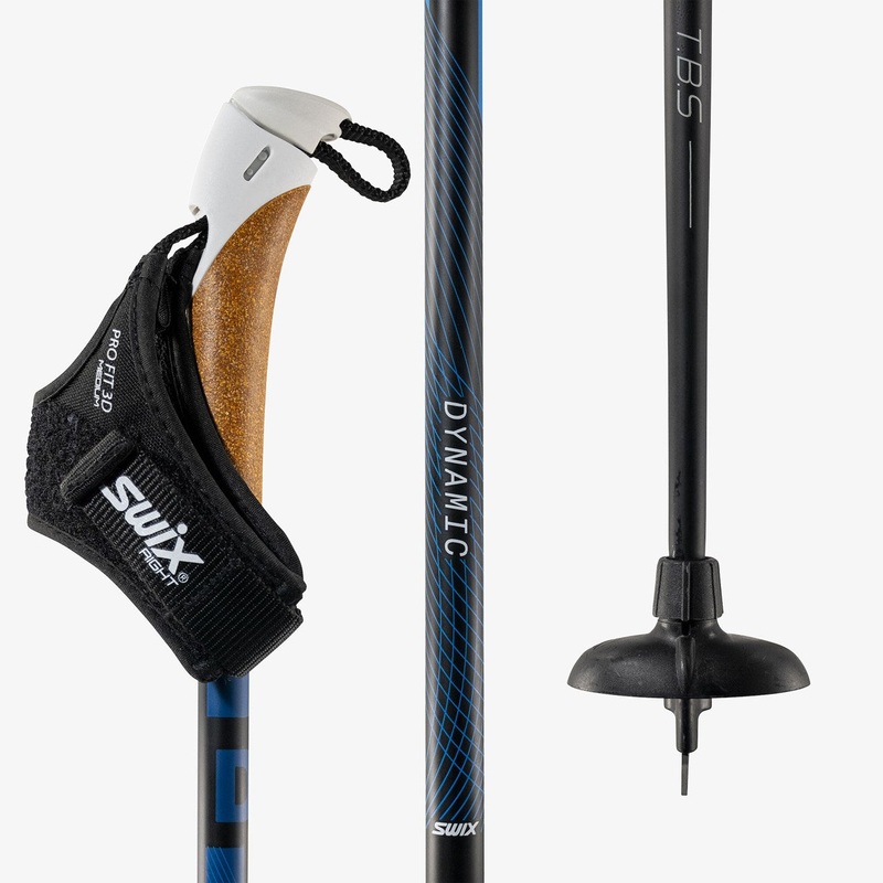 Swix Dynamic D2 Just Click Cross Country Ski Poles 145