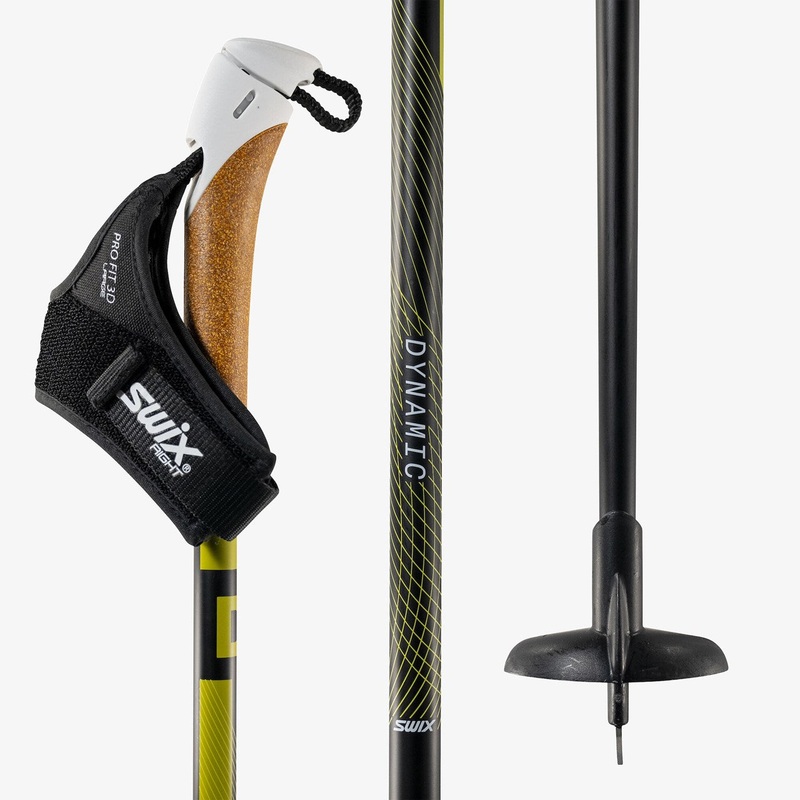 Swix Dynamic D3 Just Click Cross Country Ski Poles 145
