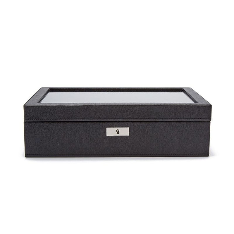 Wolf Roadster 10 Pc Watch Box Black
