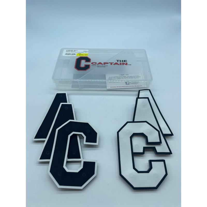 Removable Captain Letters- Multi Pack NAVY/WHITE