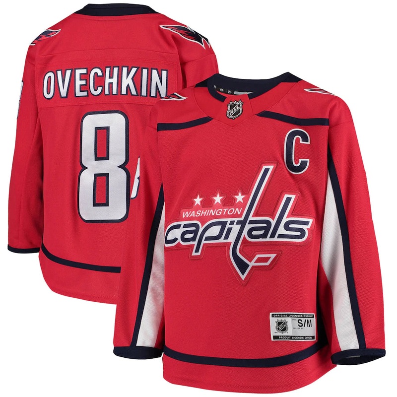 Infant Premier Jersey – Washington Capitals – Ovechkin HOME 18M
