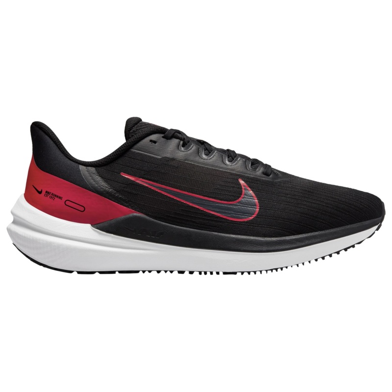 Men’s Air Winflo 9 Running Shoe BLACK/RED/SMOKE GREY 8