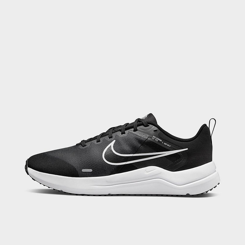 Men’s Downshifter 12 Running Shoes (Extra Wide Width) BLACK/WHITE/SMOKE 8