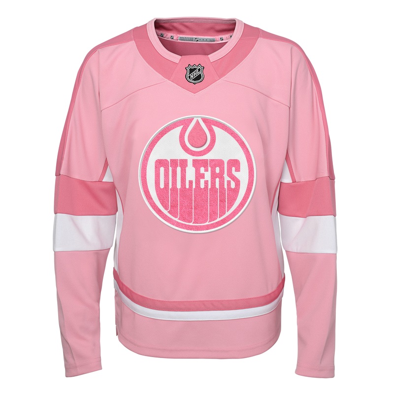 Toddler Fashion Jersey – Edmonton Oilers – Blank PINK 2T