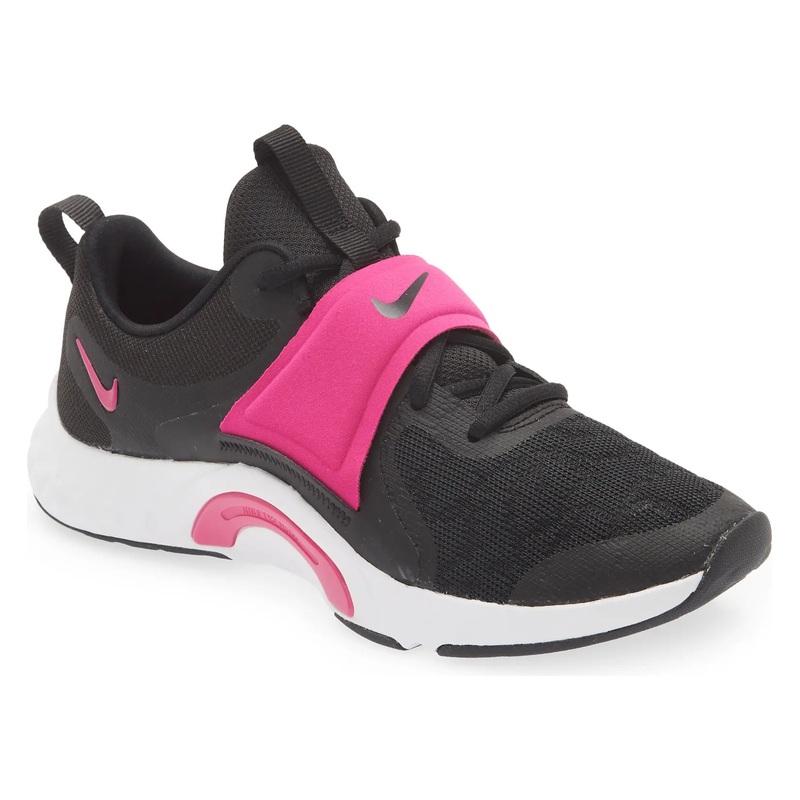Women’s Renew In-Season TR 12 Training Shoes BLACK/PINK/SMOKE GREY 5