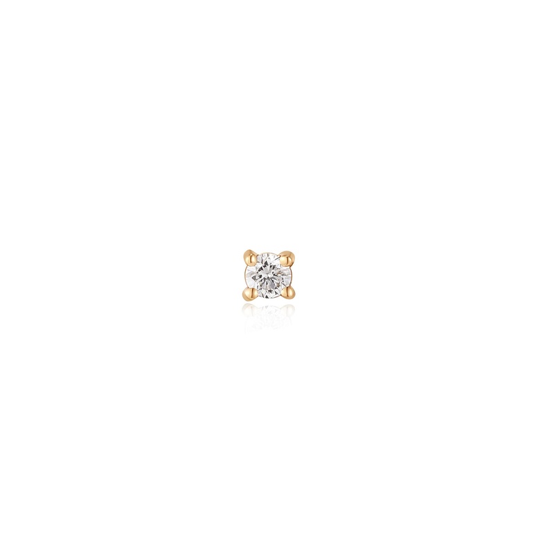 Ania Haie 14ct Gold Stargazer Natural Diamond Single Labret Earring