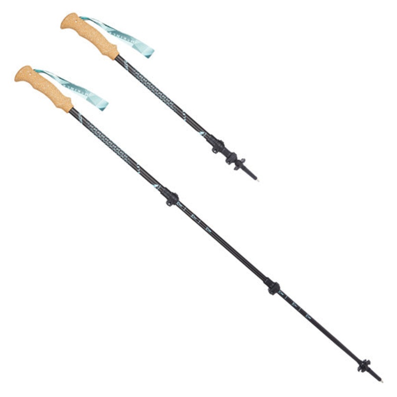 Mckinley Adult Minah QL W Trekking Poles BLACK/TURQUOISE OS