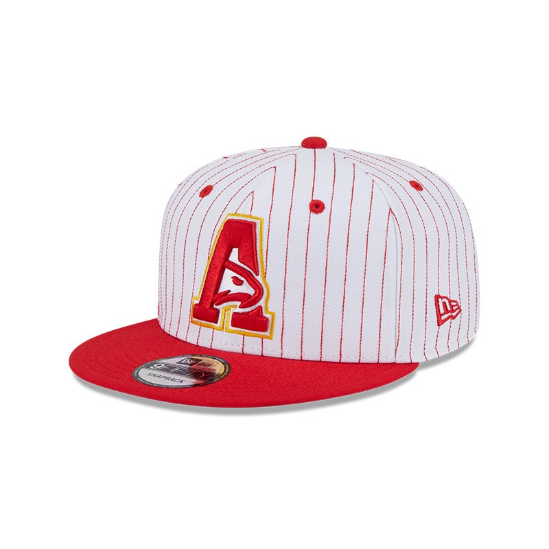 New Era Atlanta Hawks Deceptor Pinstripe 9FIFTY Snapback Hat OS
