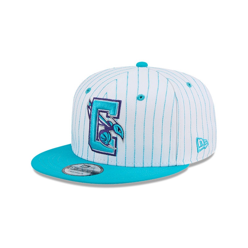 New Era Charlotte Hornets Deceptor Pinstripe 9FIFTY Snapback Hat OS