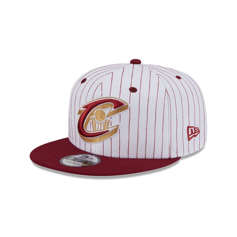 New Era Cleveland Cavaliers Deceptor Pinstripe 9FIFTY Snapback Hat OS