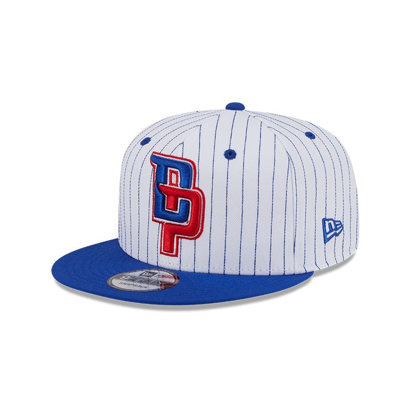 New Era Detroit Pistons Deceptor Pinstripe 9FIFTY Snapback Hat OS