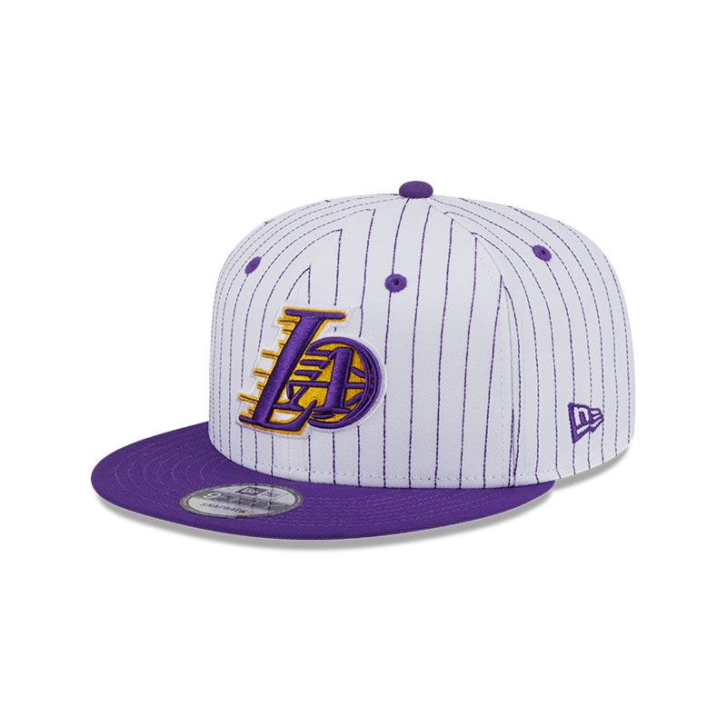 New Era Los Angeles Lakers Deceptor Pinstripe 9FIFTY Snapback Hat OS