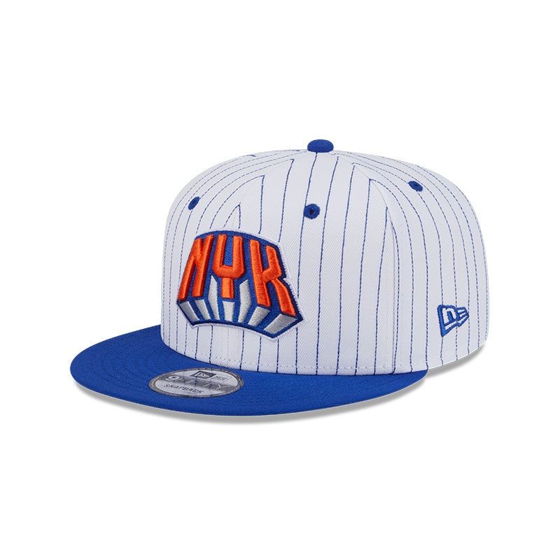 New Era New York Knicks Deceptor Pinstripe 9FIFTY Snapback Hat OS