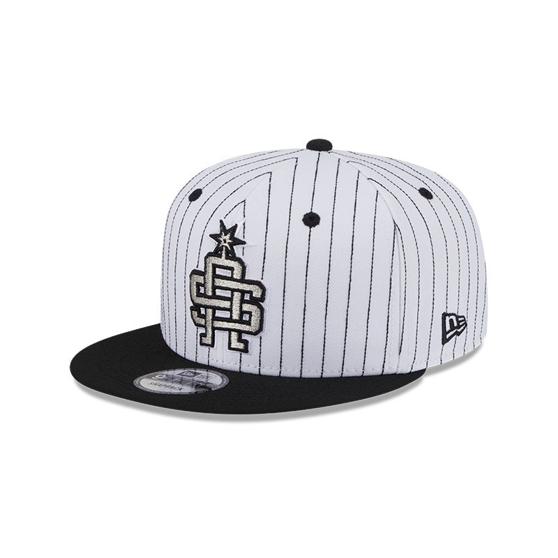 New Era San Antonio Spurs Deceptor Pinstripe 9FIFTY Snapback Hat OS