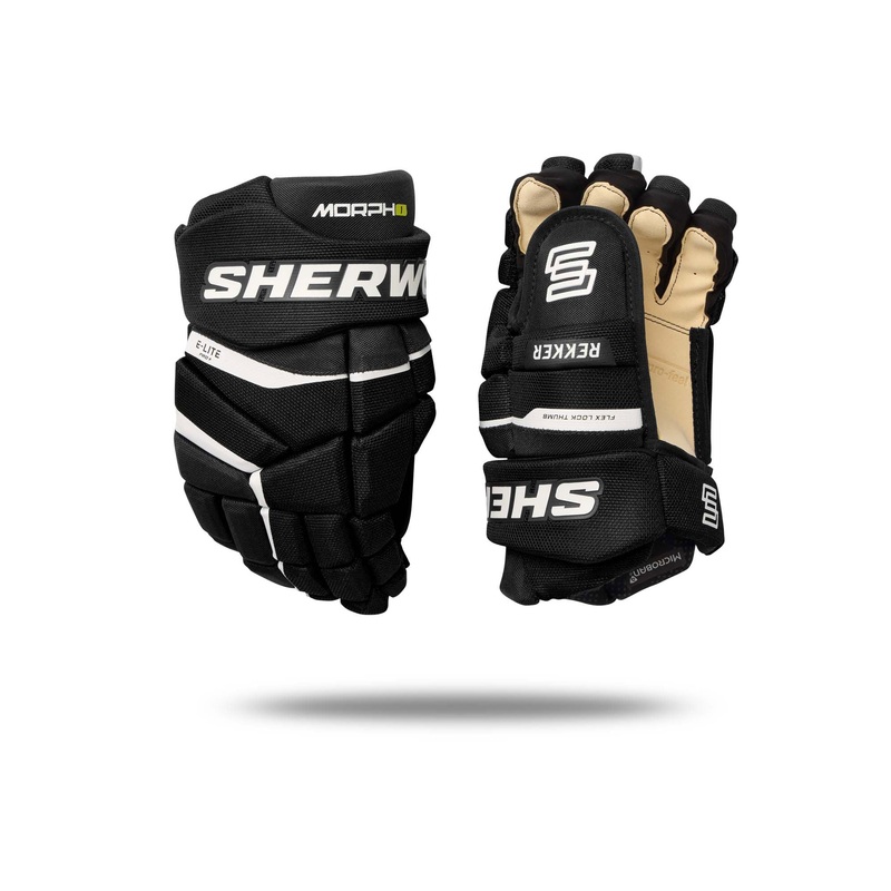 Sherwood Senior Rekker Morph 1 Hockey Gloves BLACK/WHITE 13″