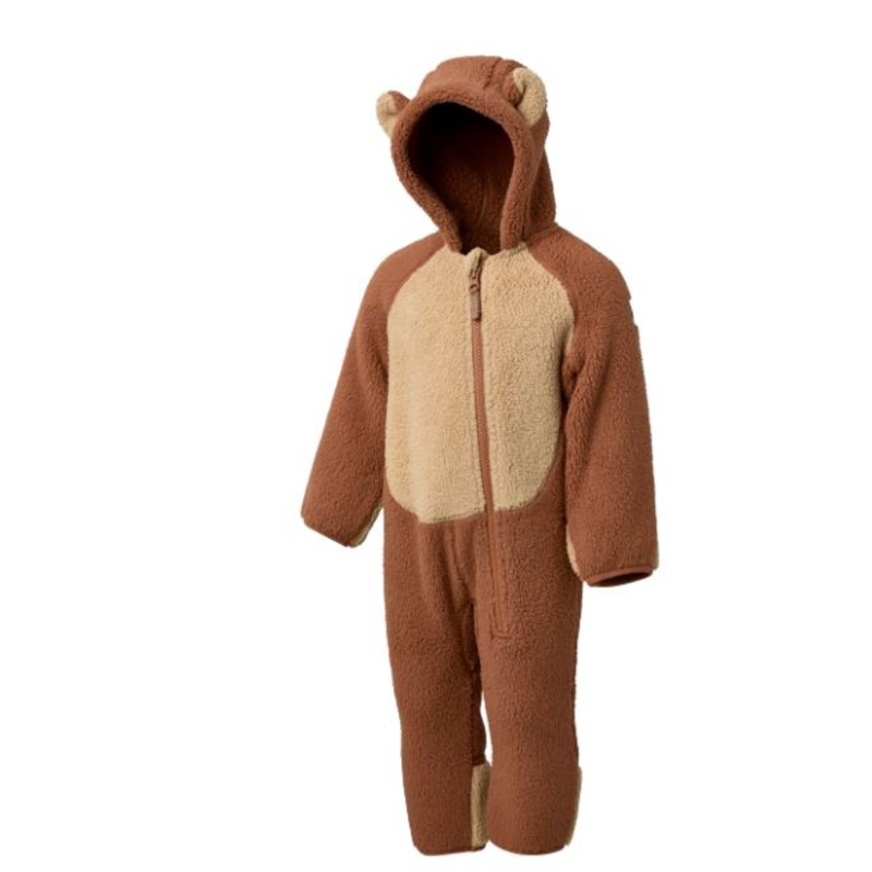 Ripzone Grizzly Fleece Bunting Suit RAWHIDE 0-3M